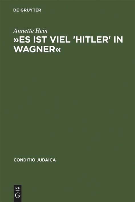 »Es ist viel 'Hitler' in Wagner« .